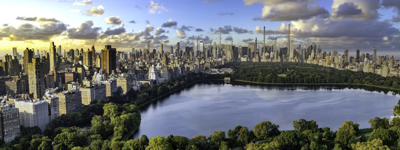 Central park sunrise in Manhattan