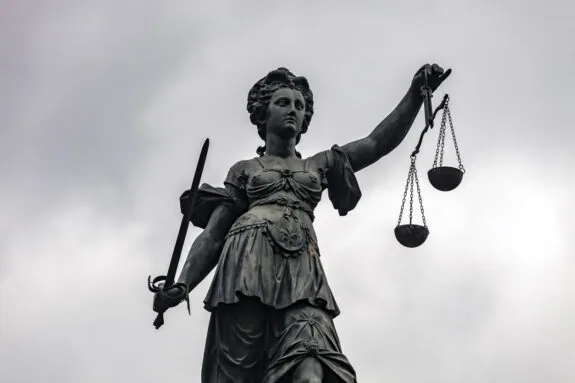 Statue representing justice